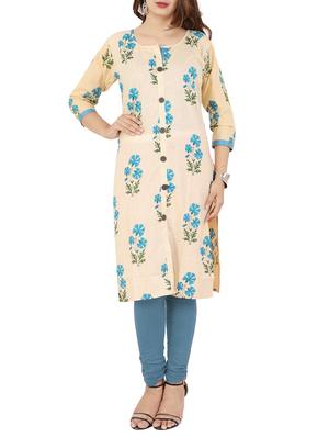 Printed straight kurta - 15616632 - Standard Image - 1