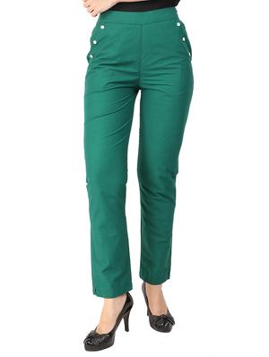 high waist flat front trouser - 15616735 - Standard Image - 1