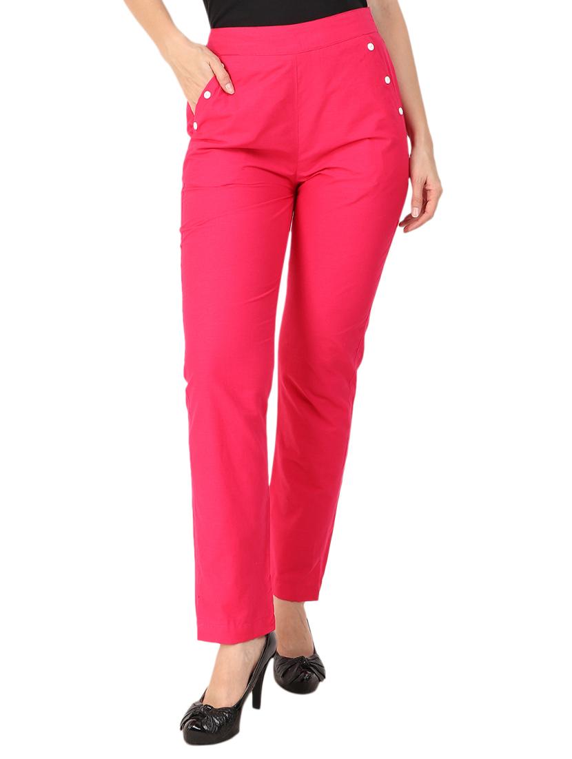 high waist flat front trouser - 15616736 - Zoom Image - 1