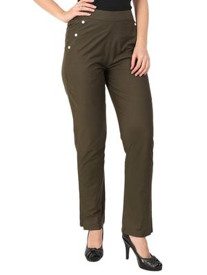 high waist flat front trouser - 15616740 - Standard Image - 1