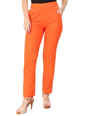 high waist flat front trouser - 15616742 - Standard Image - 1