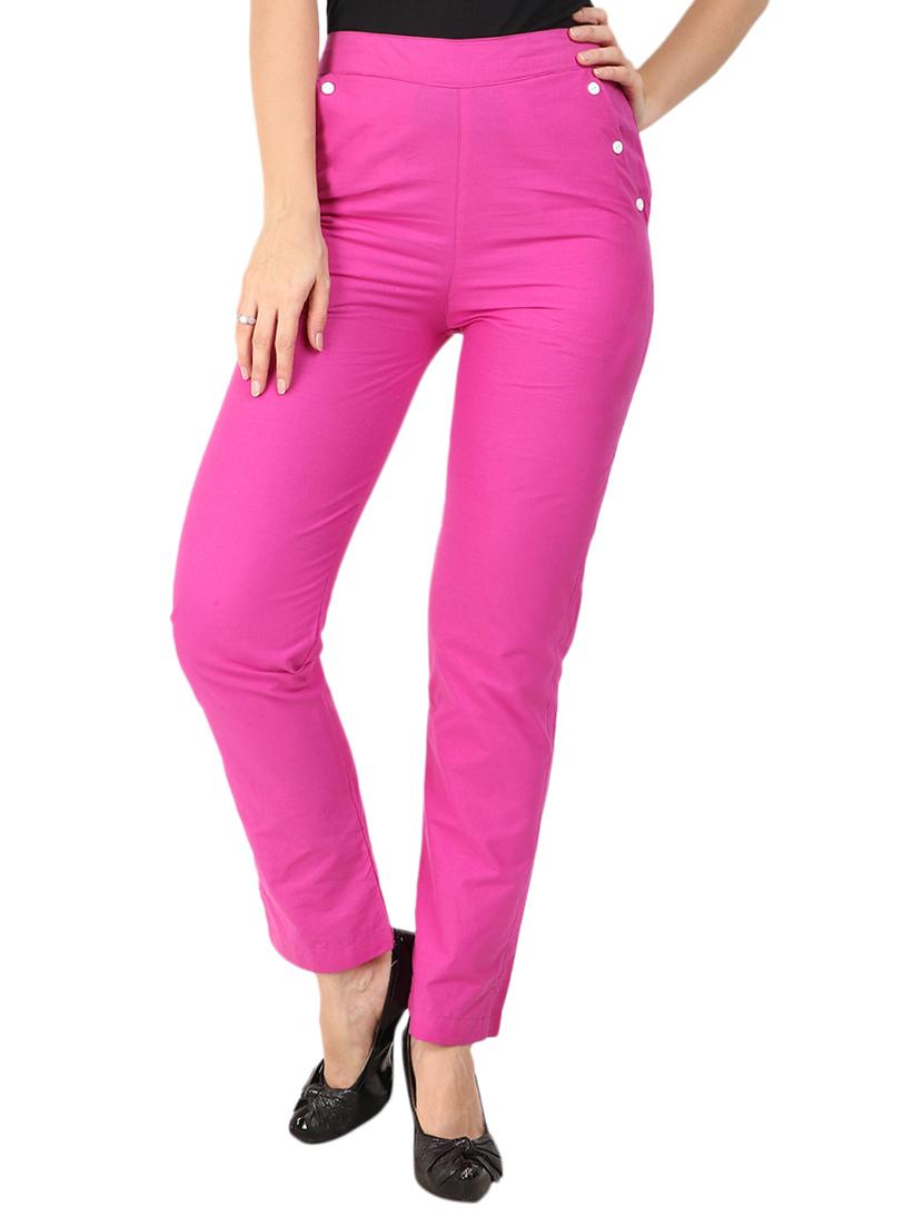 high waist flat front trouser - 15616743 - Zoom Image - 1
