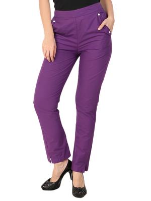 high waist flat front trouser - 15616744 - Standard Image - 1