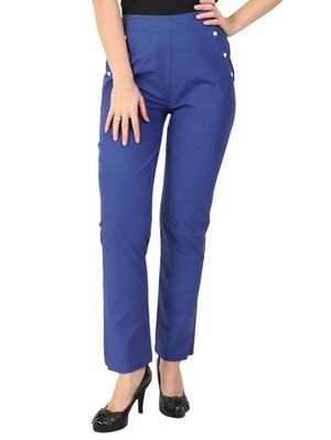 high waist flat front trouser - 15616746 - Standard Image - 1