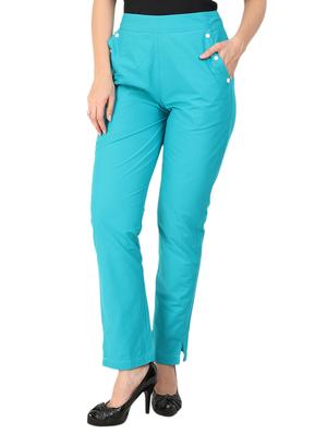 high waist flat front trouser - 15616747 - Standard Image - 1