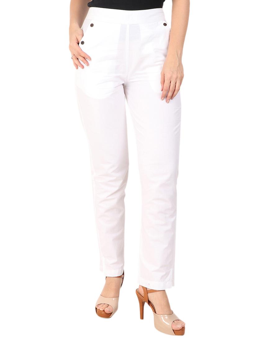 high waist flat front trouser - 15616749 - Zoom Image - 1