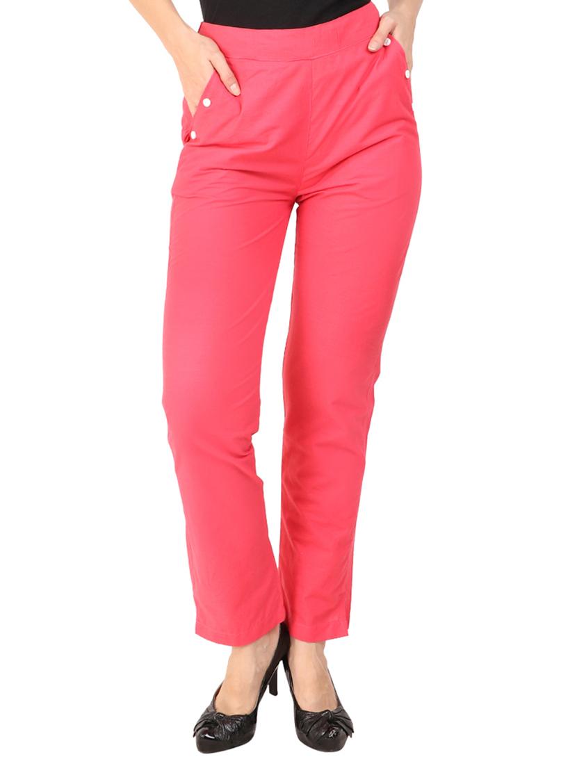 high waist flat front trouser - 15616751 - Zoom Image - 1