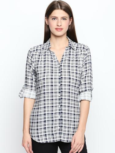 roll up sleeve checkered shirt - 15616908 - Very Small Image - 1