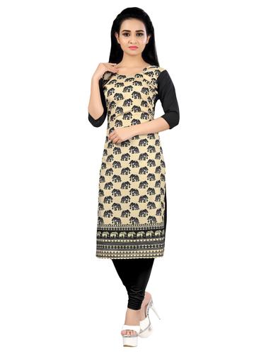 Printed straight kurta - 15619384 - Very Small Image - 1