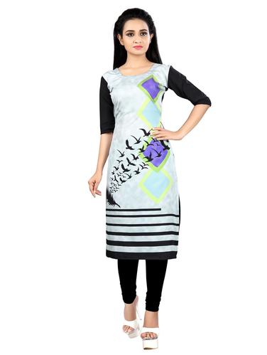 Printed straight kurta - 15619385 - Very Small Image - 1