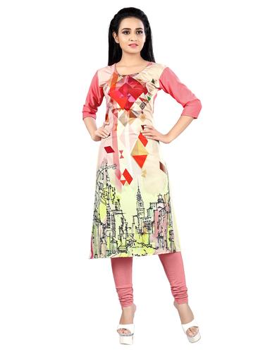Geometrical straight kurta - 15619386 - Very Small Image - 1