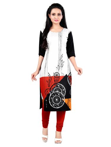 Geometrical straight kurta - 15619387 - Very Small Image - 1