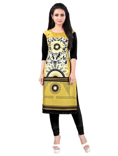 Geometrical straight kurta - 15619388 - Very Small Image - 1