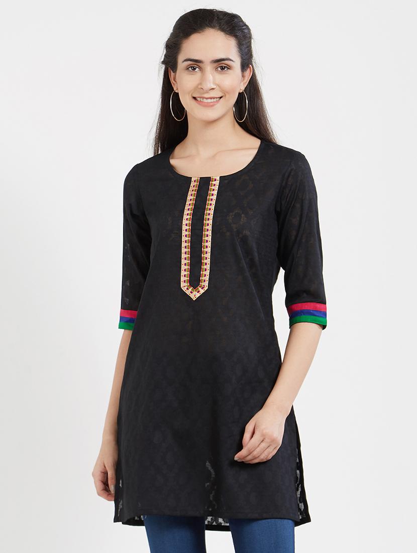 Pintucks straight kurti - 15619532 - Zoom Image - 1