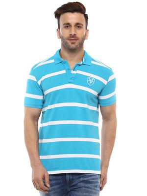blue cotton polo t-shirt - 15619665 - Standard Image - 1