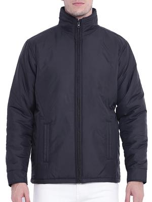black nylon casual jacket - 15619875 - Standard Image - 1