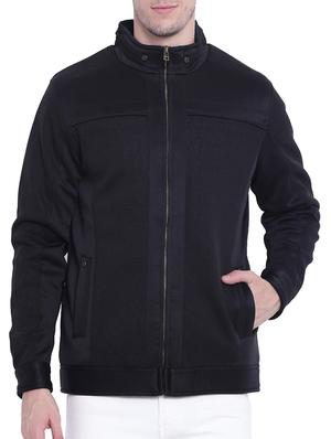black nylon casual jacket - 15619877 - Standard Image - 1