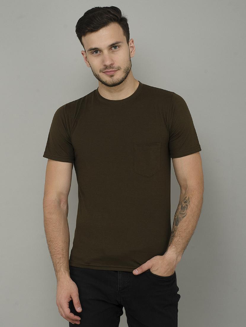 green cotton pocket t-shirt - 15619910 - Zoom Image - 1