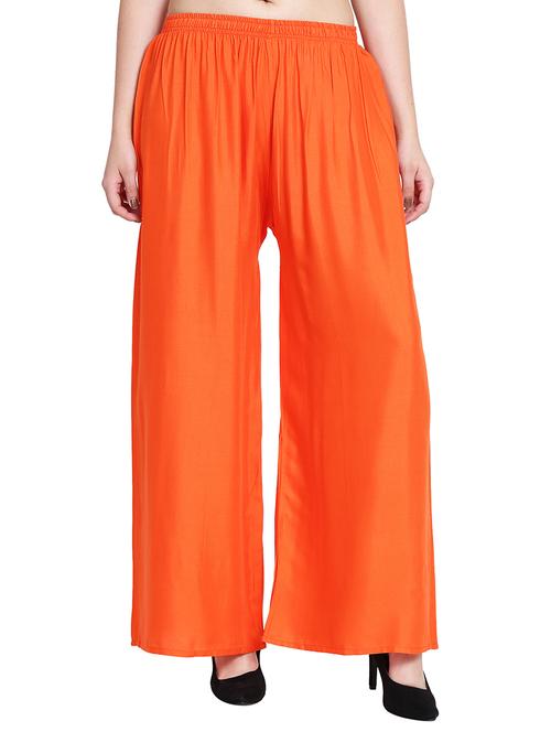 Solid flared palazzo - 15620005 - Standard Image - 1