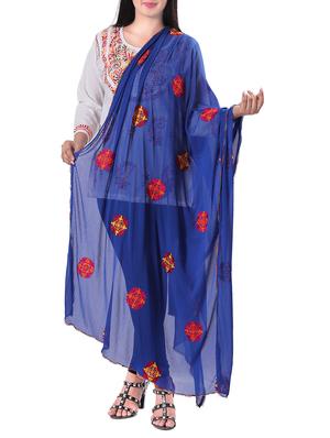 Embroidered dupatta - 15620114 - Standard Image - 1