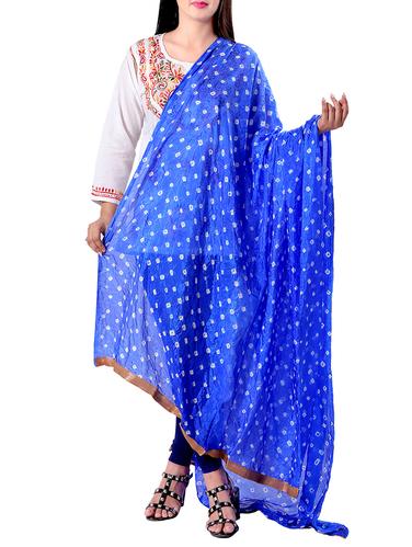 bandhani dupatta with lace - 15620117 - Very Small Image - 1