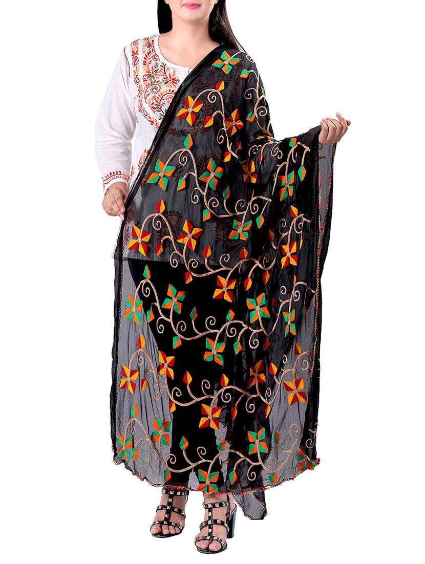 Phulkari dupatta - 15620128 - Zoom Image - 1