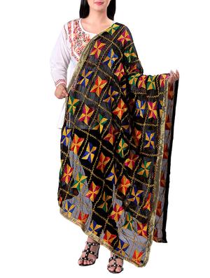 Phulkari dupatta - 15620130 - Standard Image - 1