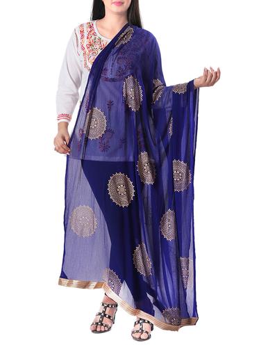 Foil printed dupatta - 15620166 - Very Small Image - 1