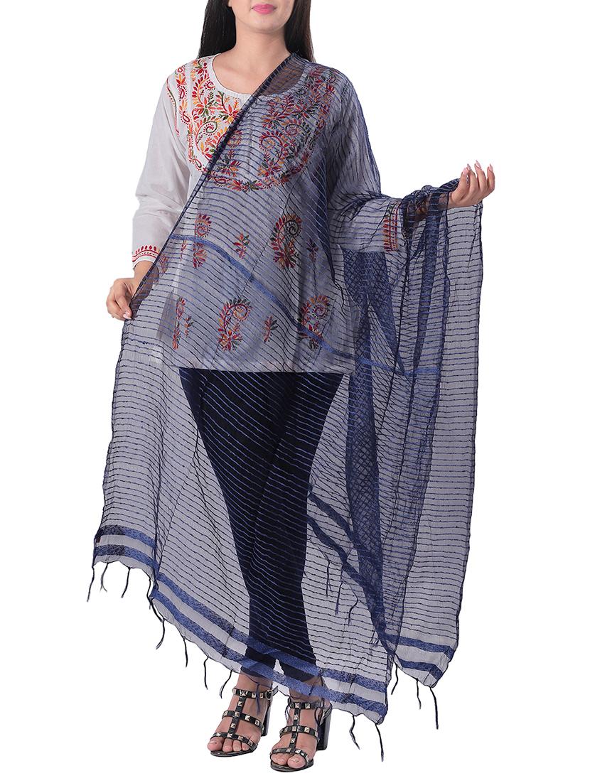 Self-design dupatta - 15620168 - Zoom Image - 1