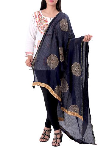 Foil printed dupatta - 15620177 - Very Small Image - 1