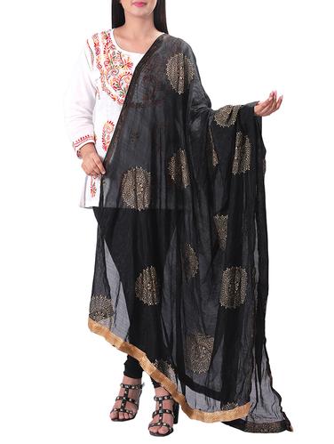 Foil printed dupatta - 15620178 - Very Small Image - 1