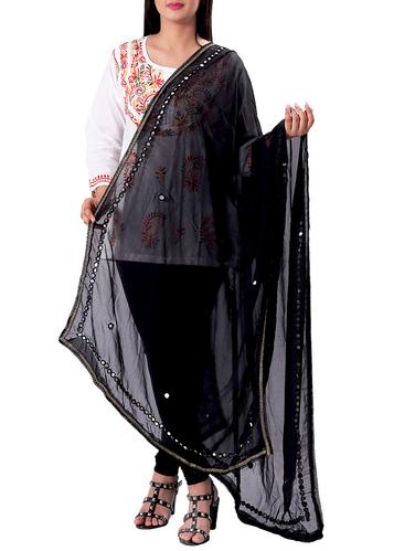 Mirror work dupatta - 15620183 - Very Small Image - 1