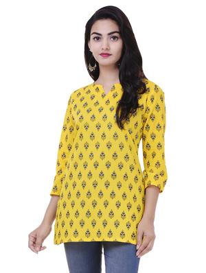 Printed straight kurti - 15620361 - Standard Image - 1