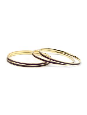 purple brass bangle - 15620449 - Standard Image - 1