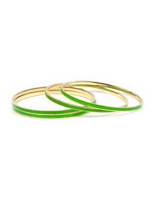 green brass bangle - 15620453 - Standard Image - 1