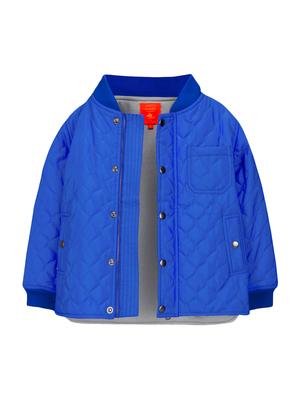 blue polyester quilted jacket - 15620463 - Standard Image - 1