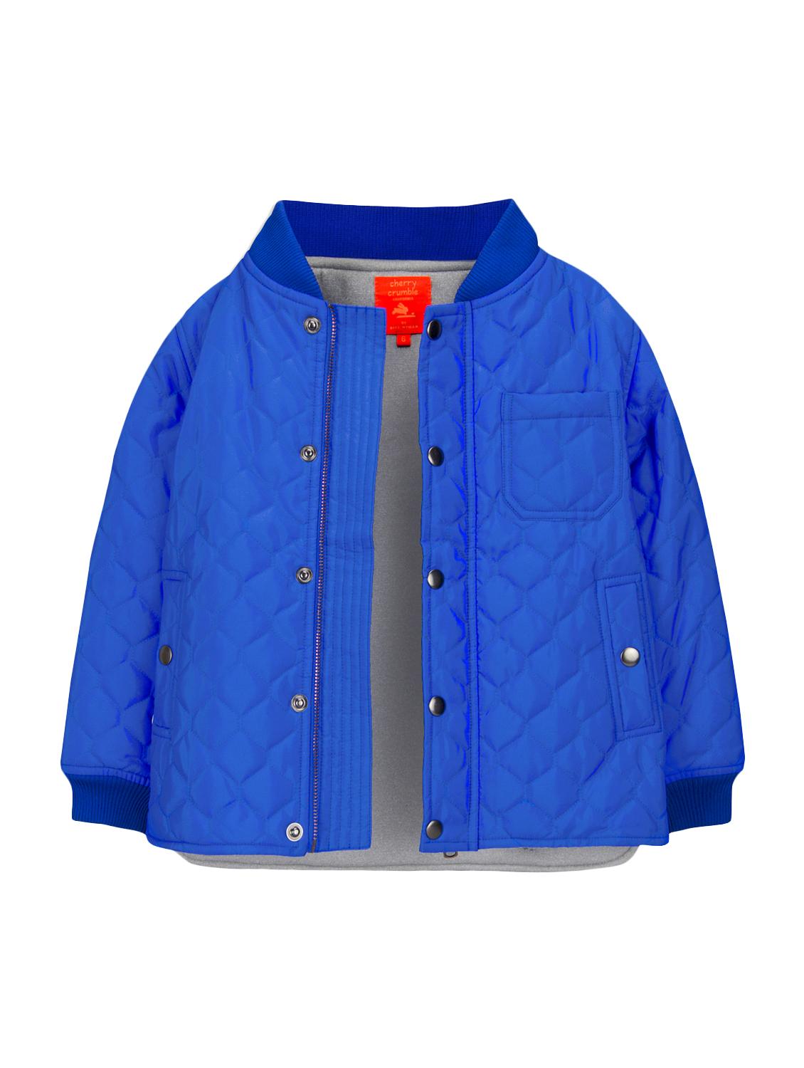 blue polyester quilted jacket - 15620463 - Zoom Image - 1