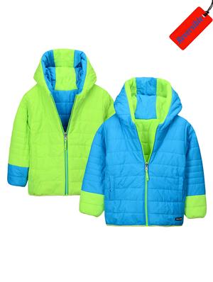 multi colored polyester reversible quilted jacket - 15620464 - Standard Image - 1