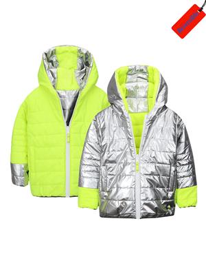 multi colored polyester reversible quilted jacket - 15620465 - Standard Image - 1