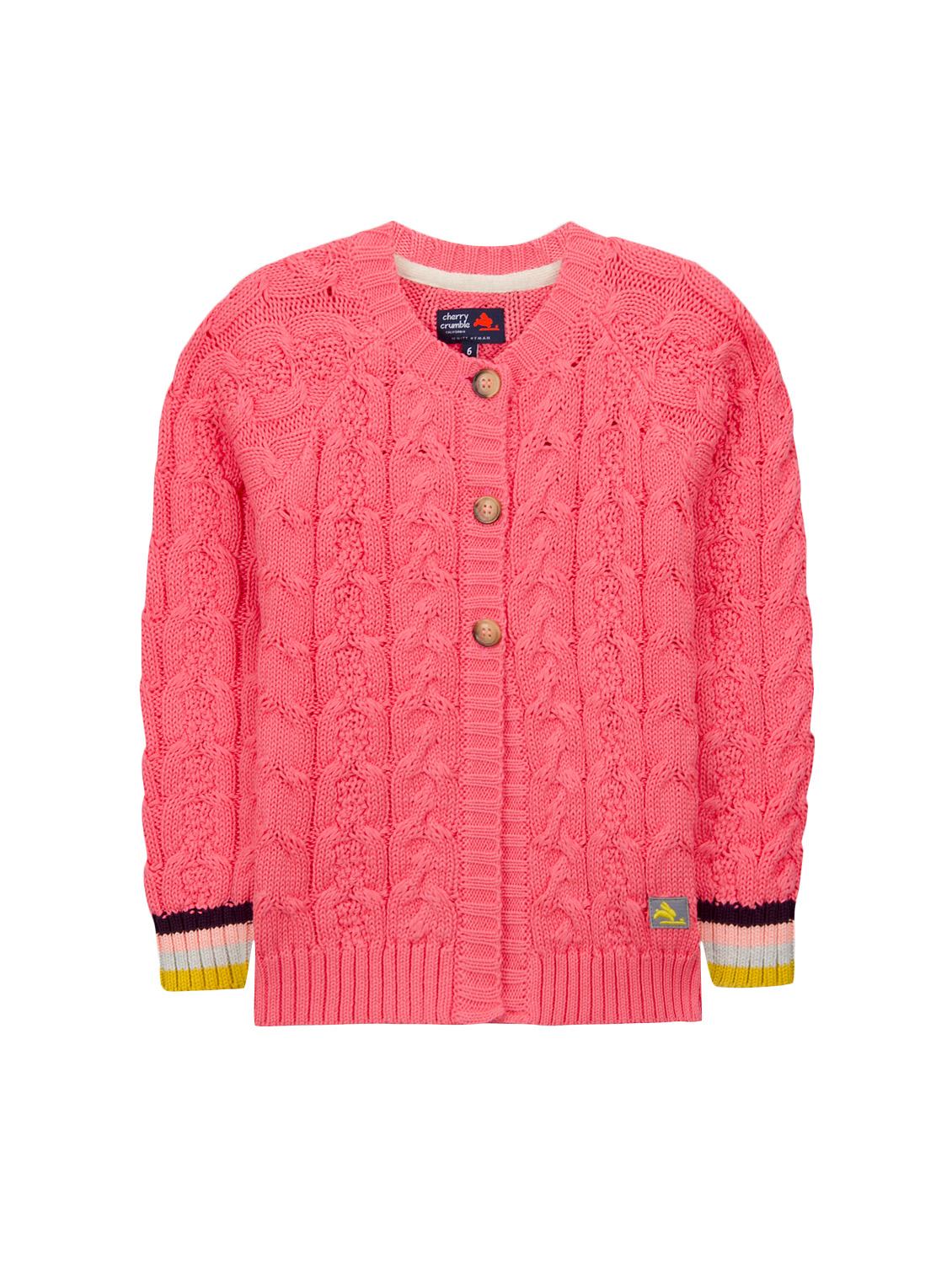 red cotton cardigan - 15620466 - Zoom Image - 1