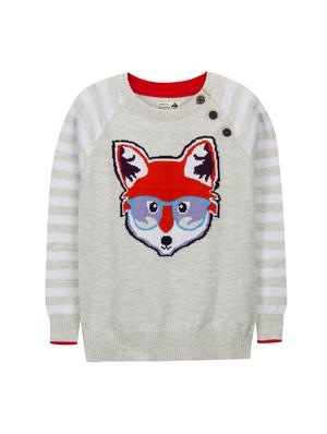 grey cotton sweater - 15620467 - Standard Image - 1