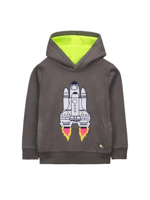 grey fleece sweatshirt - 15620471 - Standard Image - 1