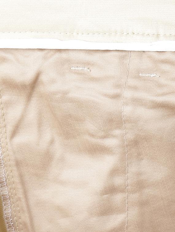 beige cotton blend flat front formal trouser - 15620487 - Zoom Image - 6