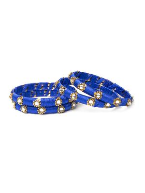 blue brass bangle - 15620502 - Standard Image - 1