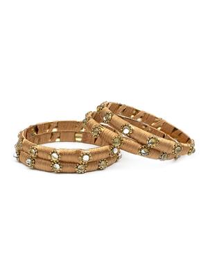 gold brass bangle - 15620506 - Standard Image - 1