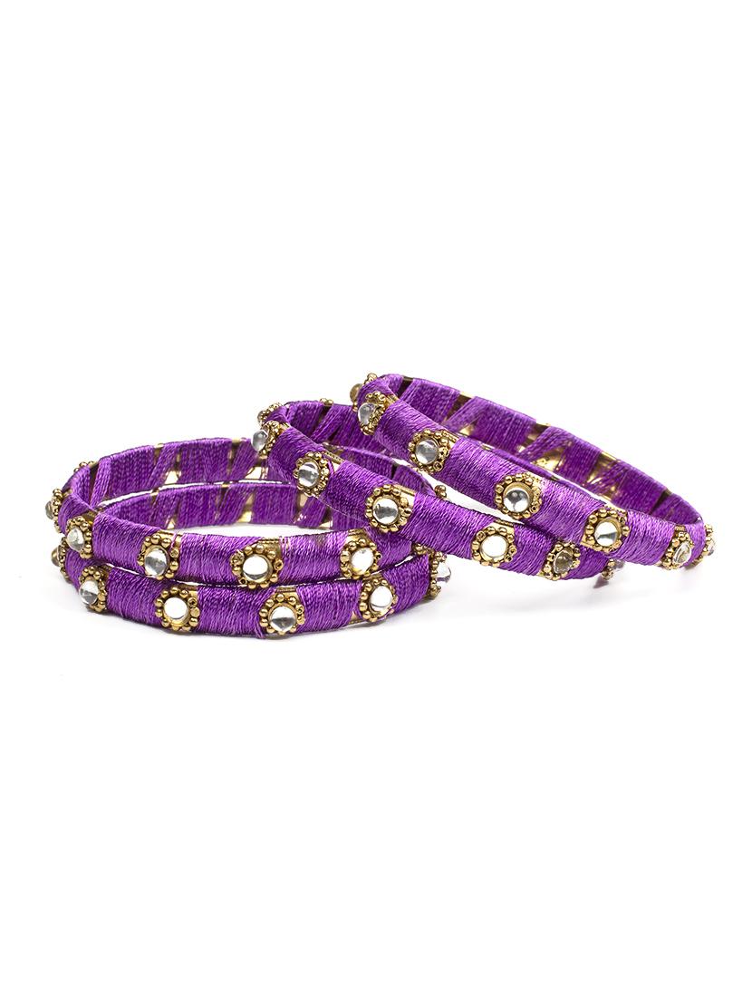 purple brass bangle - 15620512 - Zoom Image - 1