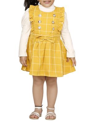 yellow cotton frock - 15620593 - Standard Image - 1