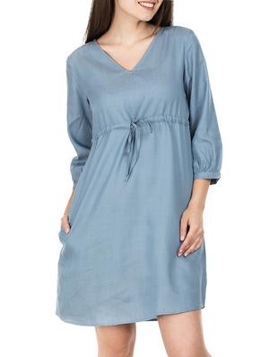drawstring detail a-line dress - 15620616 - Standard Image - 1