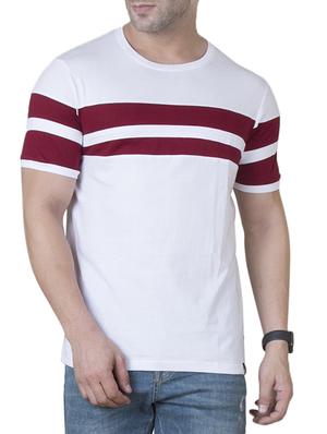 white cotton cut & sew t-shirt - 15620674 - Standard Image - 1