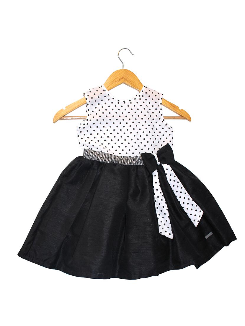 black cotton blend frock - 15620717 - Zoom Image - 1